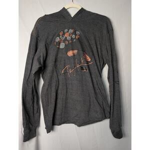 Tony Hawk Women's Graphic Hoodie Lightweight Mushroom L(683)